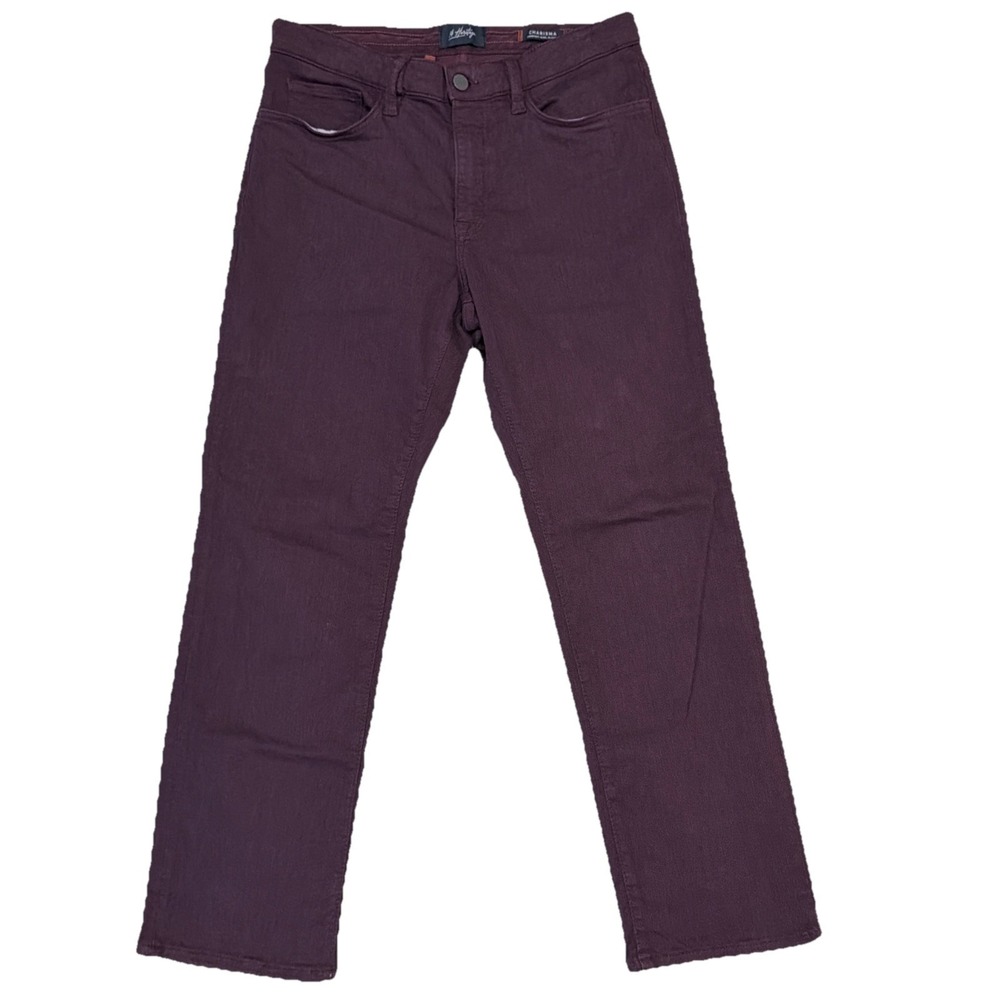 34 Heritage Men's Purple Charisma Comfort-Rise Classic Fit 33x30 Jeans